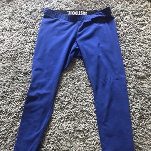 L Blue Nike Active Leggings